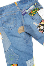 画像をギャラリービューアに読み込む, READYMADE HIPPIE DENIM PANTS / VINTAGE REMAKE + ART CRAFT (BLUE)