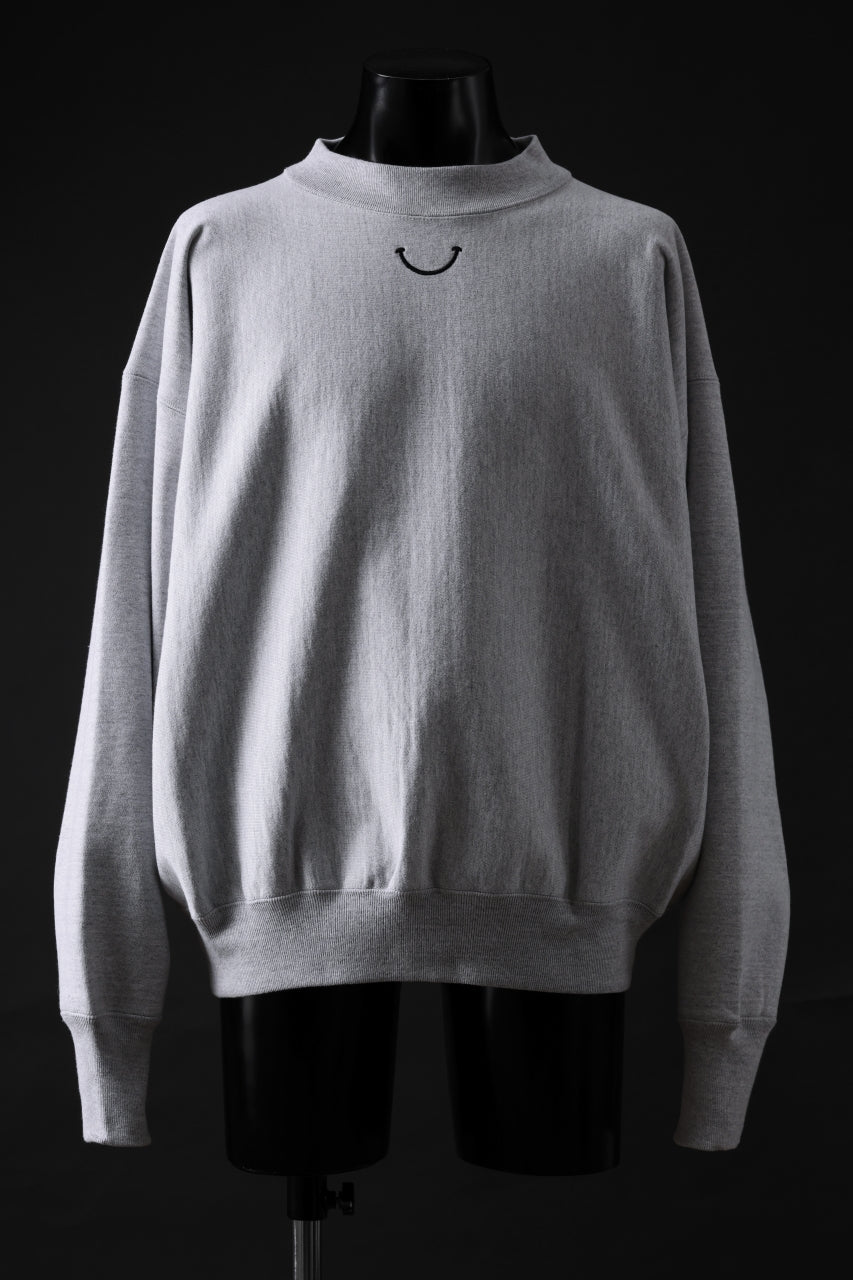 画像をギャラリービューアに読み込む, READYMADE MOCK NECK SWEAT SHIRT (GRAY)