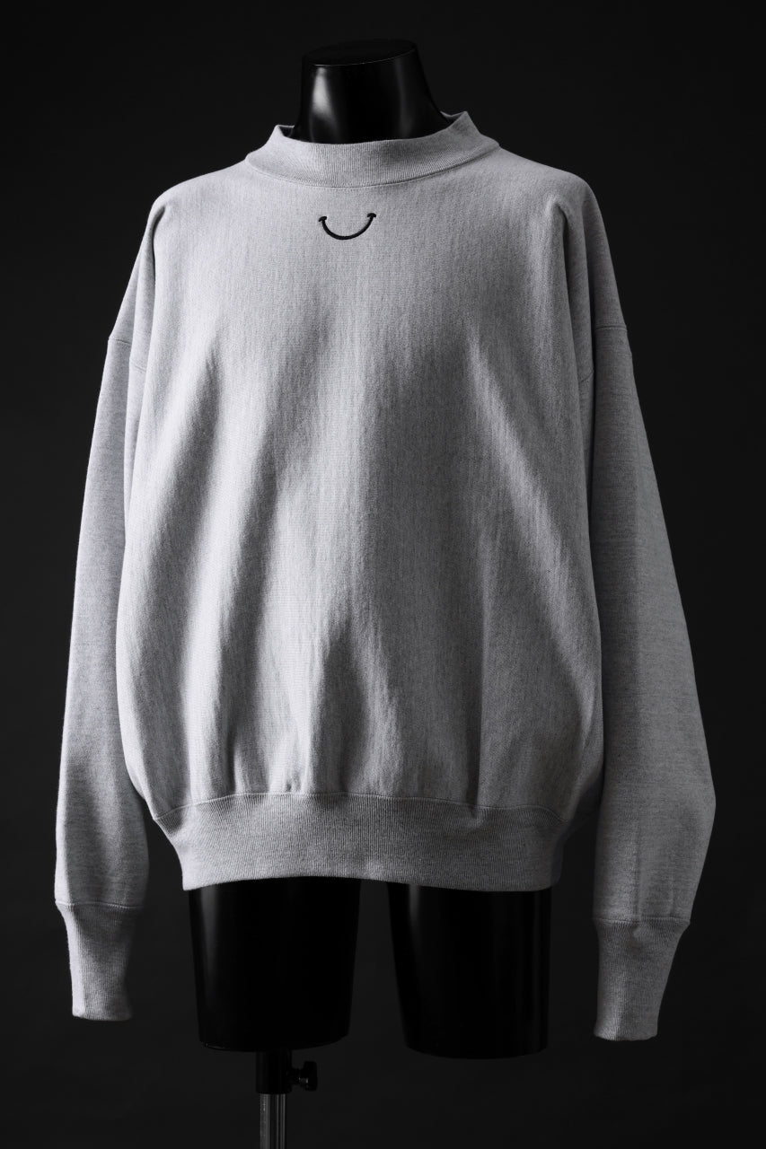 画像をギャラリービューアに読み込む, READYMADE MOCK NECK SWEAT SHIRT (GRAY)