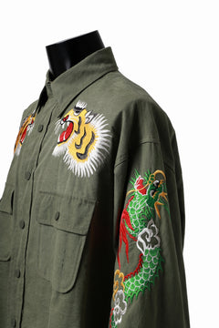 画像をギャラリービューアに読み込む, READYMADE SKA SHIRT-JACKET (KHAKI GREEN)