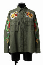 画像をギャラリービューアに読み込む, READYMADE SKA SHIRT-JACKET (KHAKI GREEN)