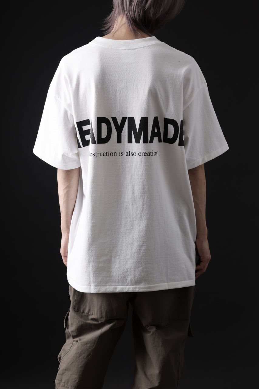 画像をギャラリービューアに読み込む, READYMADE SMILE & LOGO SHORT SLEEVE T-SHIRT (WHITE)