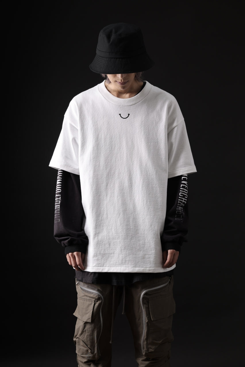 画像をギャラリービューアに読み込む, READYMADE SMILE & LOGO SHORT SLEEVE T-SHIRT (WHITE)