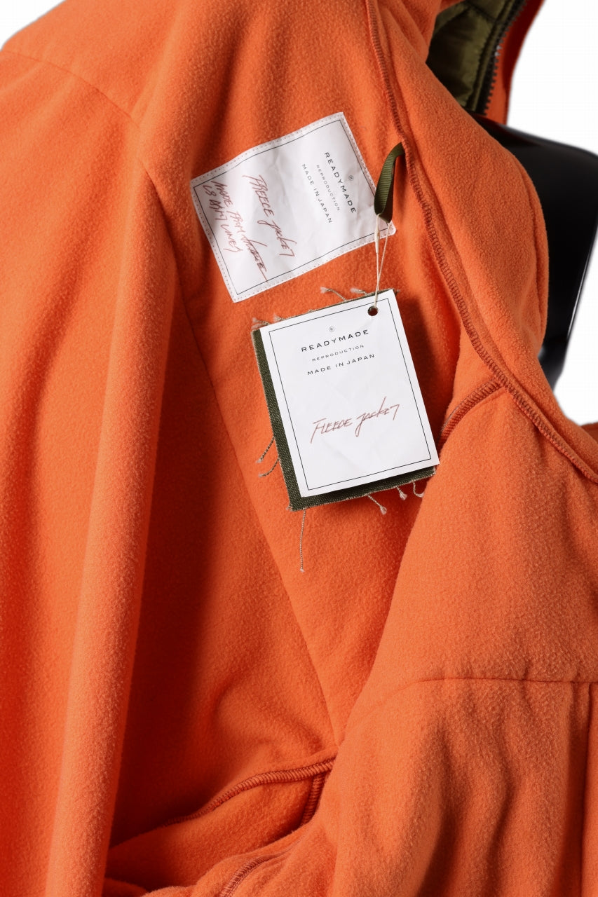 画像をギャラリービューアに読み込む, READYMADE FREECE JACKET (ORANGE)