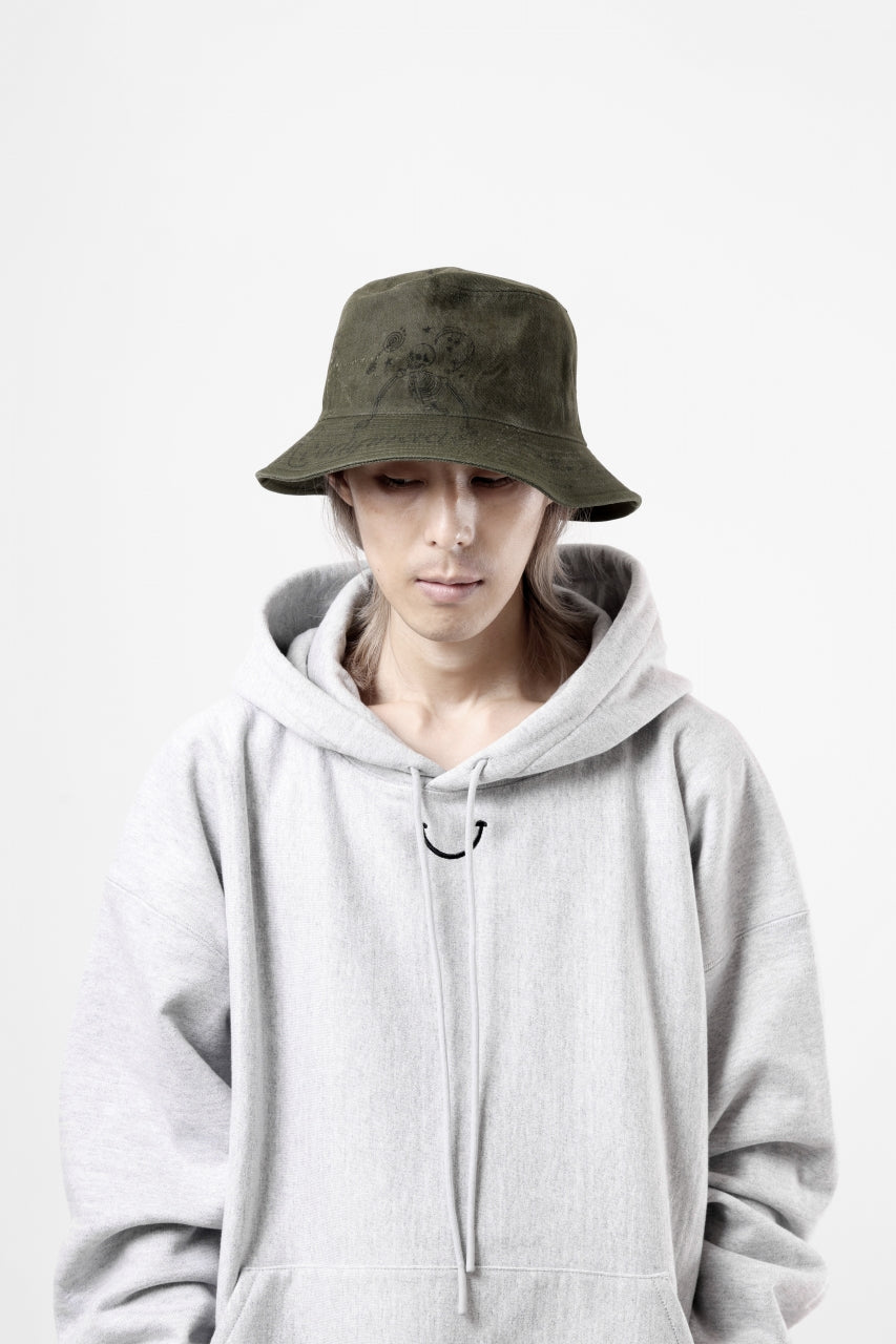 画像をギャラリービューアに読み込む, READYMADE x Dr.WOO BUCKET HAT TATOO (KHAKI)