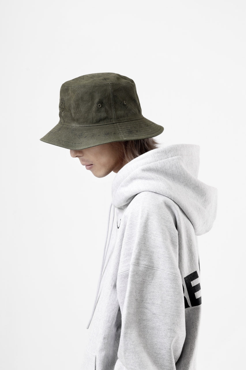 画像をギャラリービューアに読み込む, READYMADE x Dr.WOO BUCKET HAT TATOO (KHAKI)