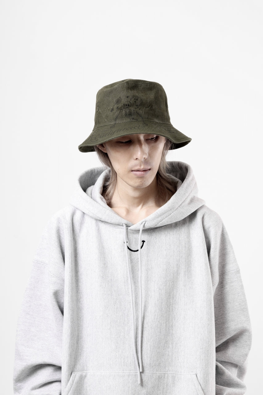 画像をギャラリービューアに読み込む, READYMADE x Dr.WOO BUCKET HAT TATOO (KHAKI)