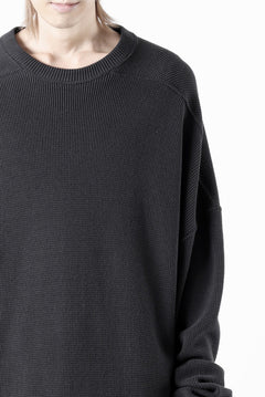 画像をギャラリービューアに読み込む, A.F ARTEFACT OVER SIZE TOP / RIB KNIT JERSEY (DARK GREY)