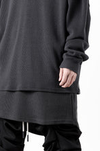 画像をギャラリービューアに読み込む, A.F ARTEFACT OVER SIZE TOP / RIB KNIT JERSEY (DARK GREY)