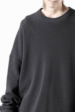 画像をギャラリービューアに読み込む, A.F ARTEFACT OVER SIZE TOP / RIB KNIT JERSEY (DARK GREY)