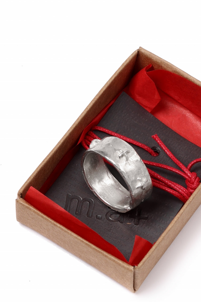 画像をギャラリービューアに読み込む, m.a+ silver stitched multiple cross ring / AG518/AG (SILVER)