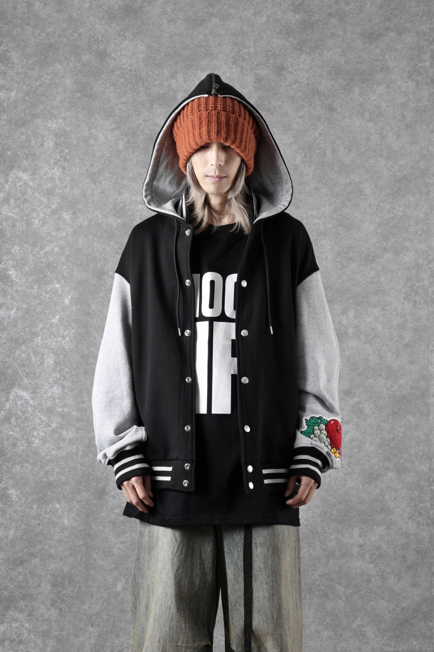 Load image into Gallery viewer, FACETASM×FRUIT OF THE LOOM STADIUM JACKET (BLACK)