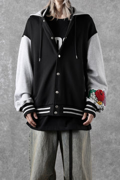 Load image into Gallery viewer, FACETASM×FRUIT OF THE LOOM STADIUM JACKET (BLACK)