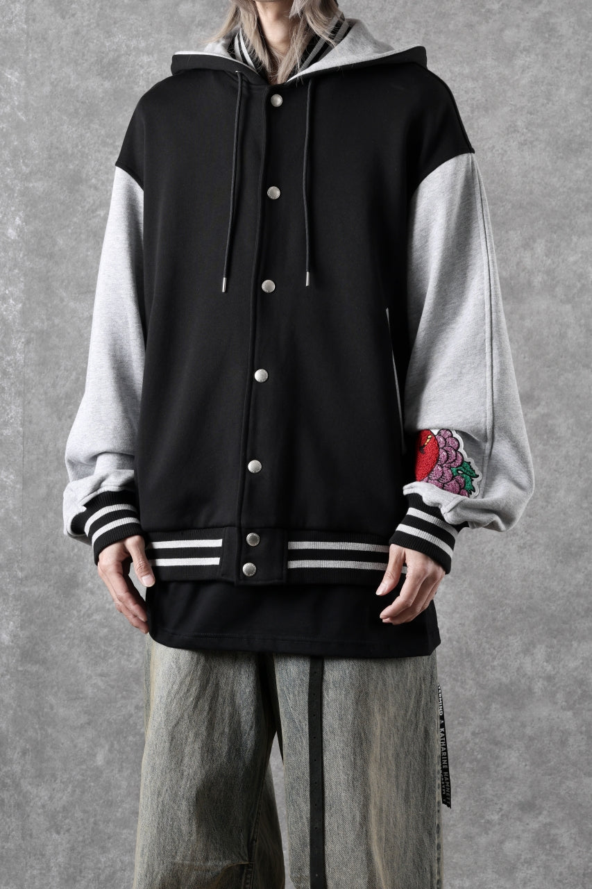 Load image into Gallery viewer, FACETASM×FRUIT OF THE LOOM STADIUM JACKET (BLACK)