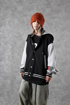 Load image into Gallery viewer, FACETASM×FRUIT OF THE LOOM STADIUM JACKET (BLACK)