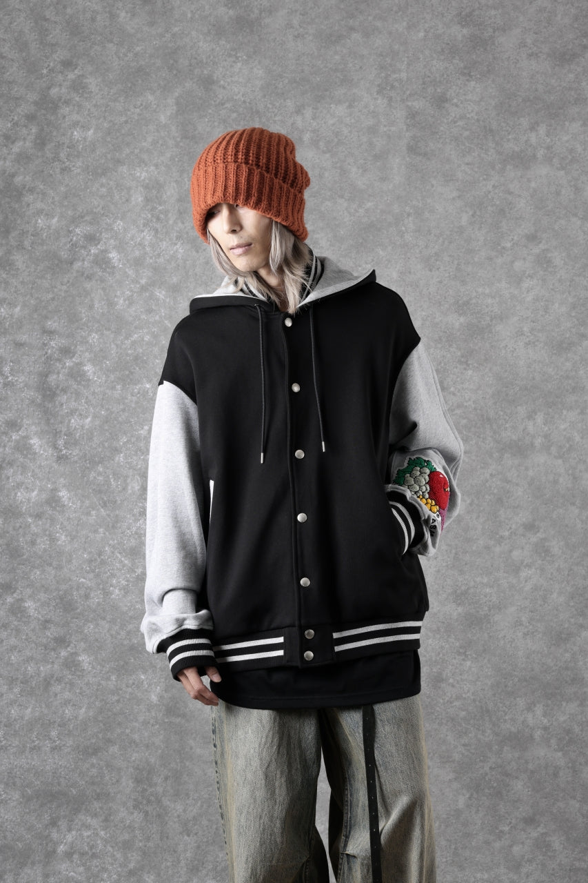 Load image into Gallery viewer, FACETASM×FRUIT OF THE LOOM STADIUM JACKET (BLACK)