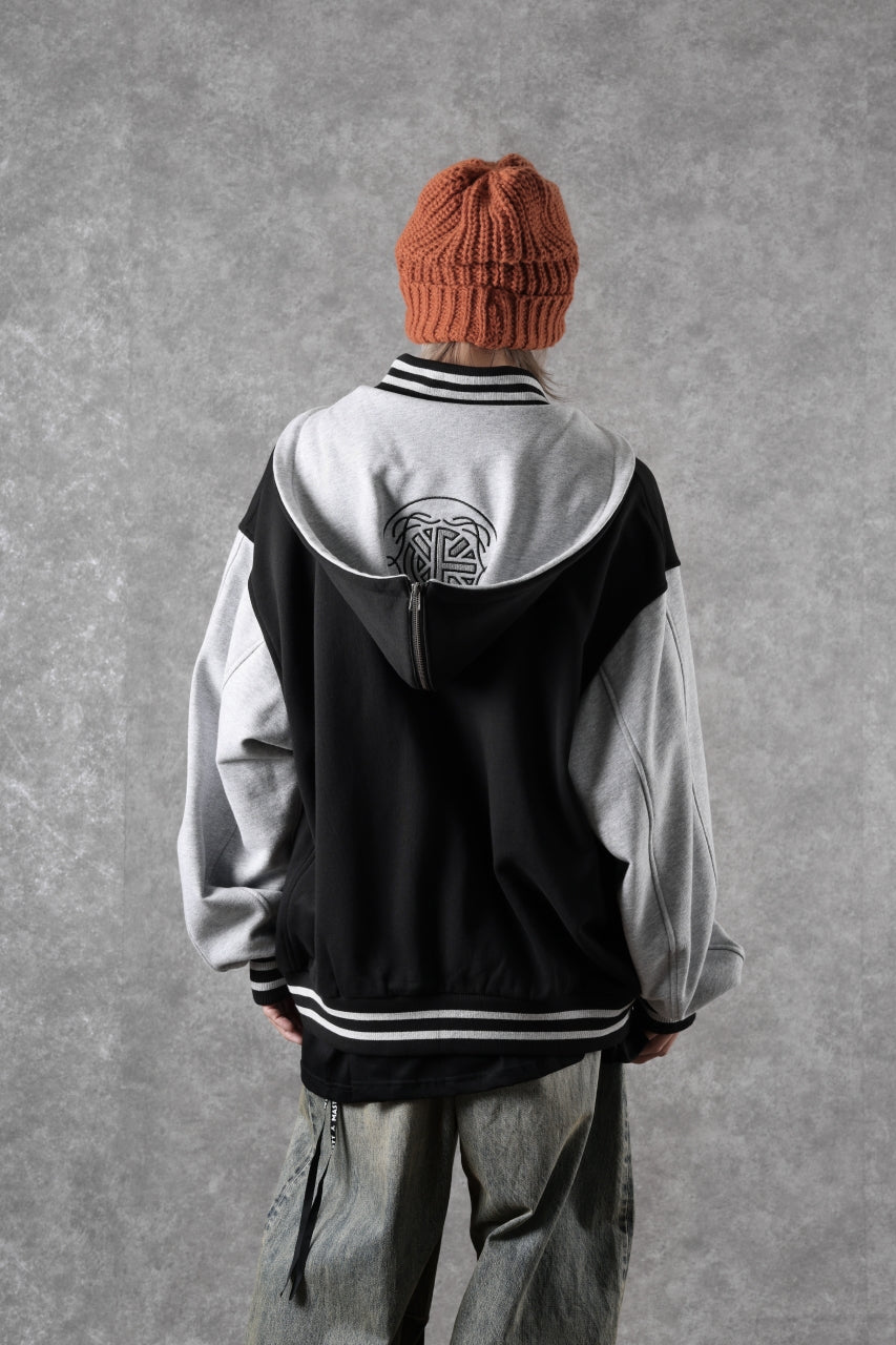 Load image into Gallery viewer, FACETASM×FRUIT OF THE LOOM STADIUM JACKET (BLACK)