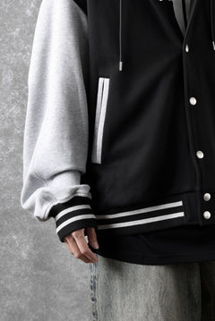 Load image into Gallery viewer, FACETASM×FRUIT OF THE LOOM STADIUM JACKET (BLACK)