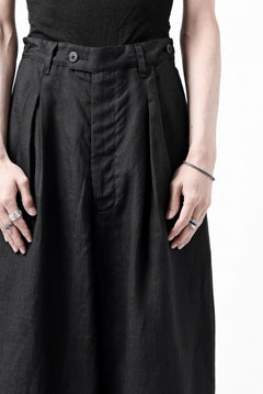 画像をギャラリービューアに読み込む, sus-sous cinematic trousers / 1/4 linen sheeting (BLACK)