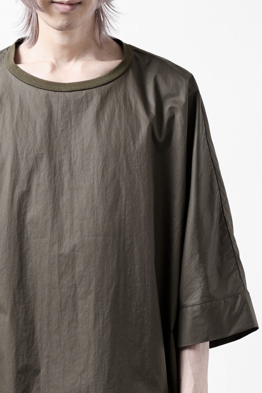 Load image into Gallery viewer, sus-sous atelier T / Lance 80/- cotton typewriter (OLIVE GREEN)