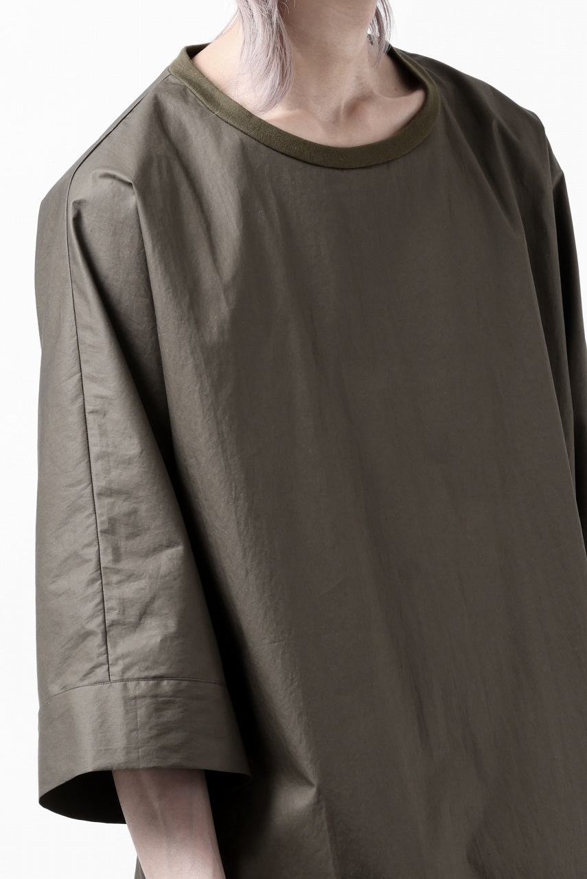 Load image into Gallery viewer, sus-sous atelier T / Lance 80/- cotton typewriter (OLIVE GREEN)