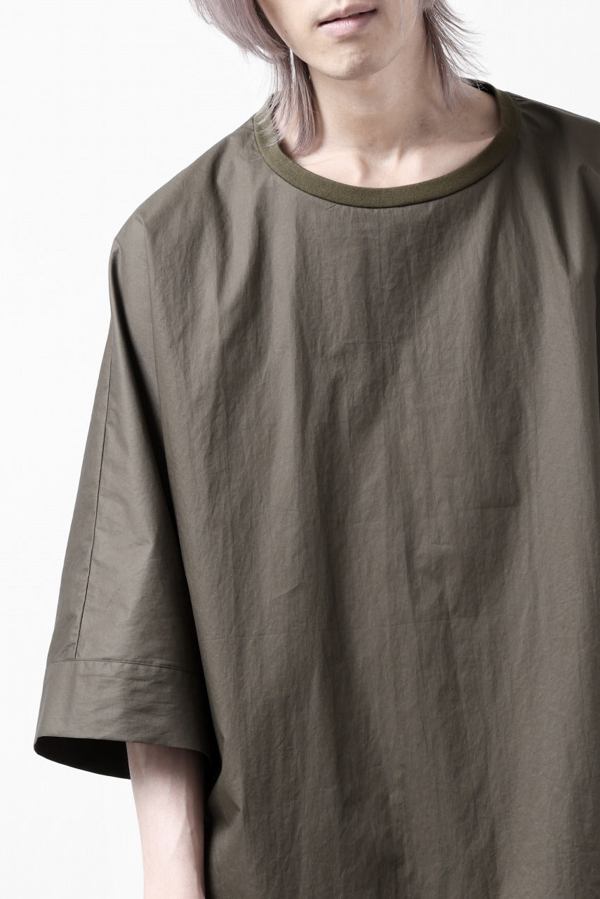 Load image into Gallery viewer, sus-sous atelier T / Lance 80/- cotton typewriter (OLIVE GREEN)