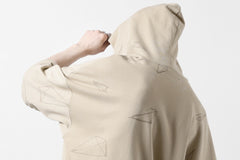 画像をギャラリービューアに読み込む, A.F ARTEFACT PYRA PATTERN PRINT SWEAT HOODIE SHORT SLEEVE (BEIGE)