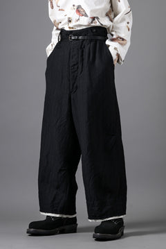 Load image into Gallery viewer, KLASICA GALWAY - Hb CUT OFF BOLD STRAIGHT TROUSERS / HIGH DENSITY HERRING BONE (DARK NIGHT)