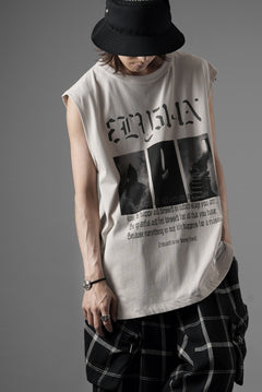 画像をギャラリービューアに読み込む, beauty : beast ESSENTIAL GRAPHIC LINE SLEEVELESS TEE (ELYSIAN / BEIGE)