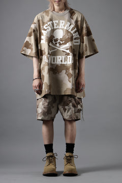 画像をギャラリービューアに読み込む, MASTERMIND WORLD JERSEY CAMO CARGO SHORTS (DESERT)