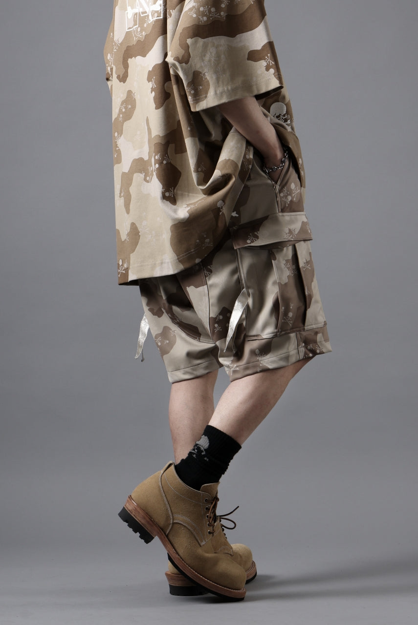 画像をギャラリービューアに読み込む, MASTERMIND WORLD JERSEY CAMO CARGO SHORTS (DESERT)