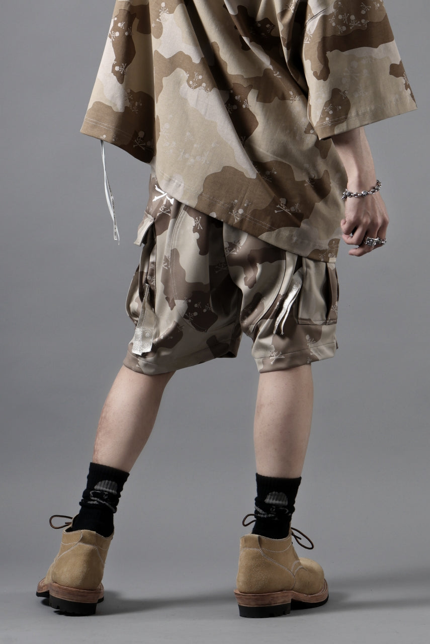 画像をギャラリービューアに読み込む, MASTERMIND WORLD JERSEY CAMO CARGO SHORTS (DESERT)