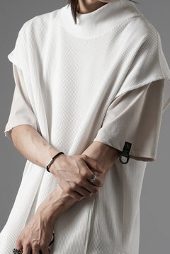 画像をギャラリービューアに読み込む, beauty : beast HIGH-NECK SLEEVELESS PULLOVER (WHITE)