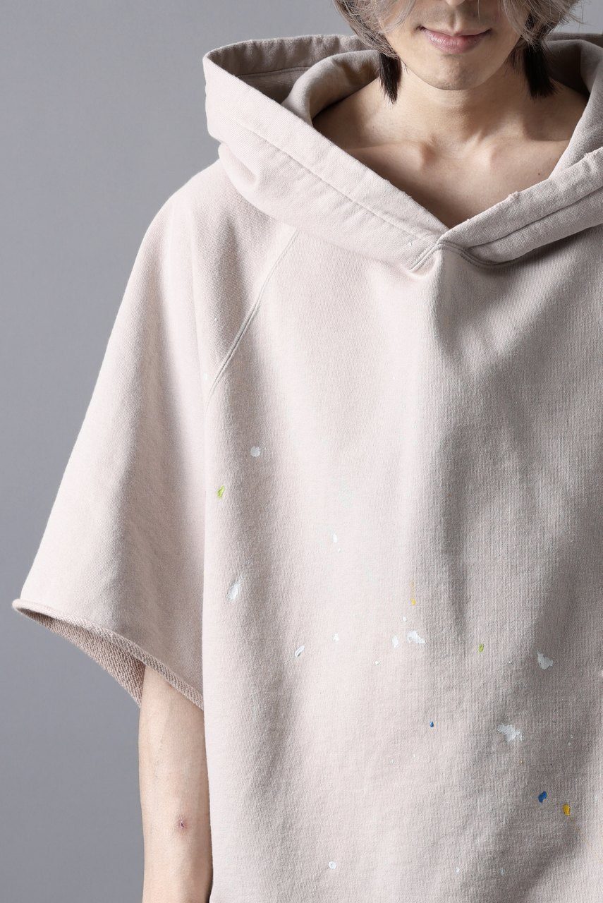 画像をギャラリービューアに読み込む, KATHARINE HAMNETT CUT OFF RAGLAN HOODIE / PENKI SPLASH (STONE)