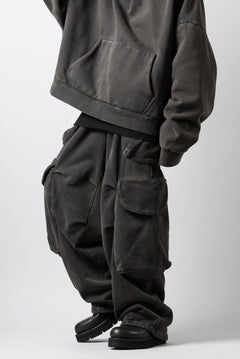 画像をギャラリービューアに読み込む, entire studios HEAVY GOCAR SWEAT PANTS (WASHED BLACK)