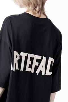画像をギャラリービューアに読み込む, A.F ARTEFACT LOOSEY T-SHIRT / PRINT TYPE-A (BLACK)
