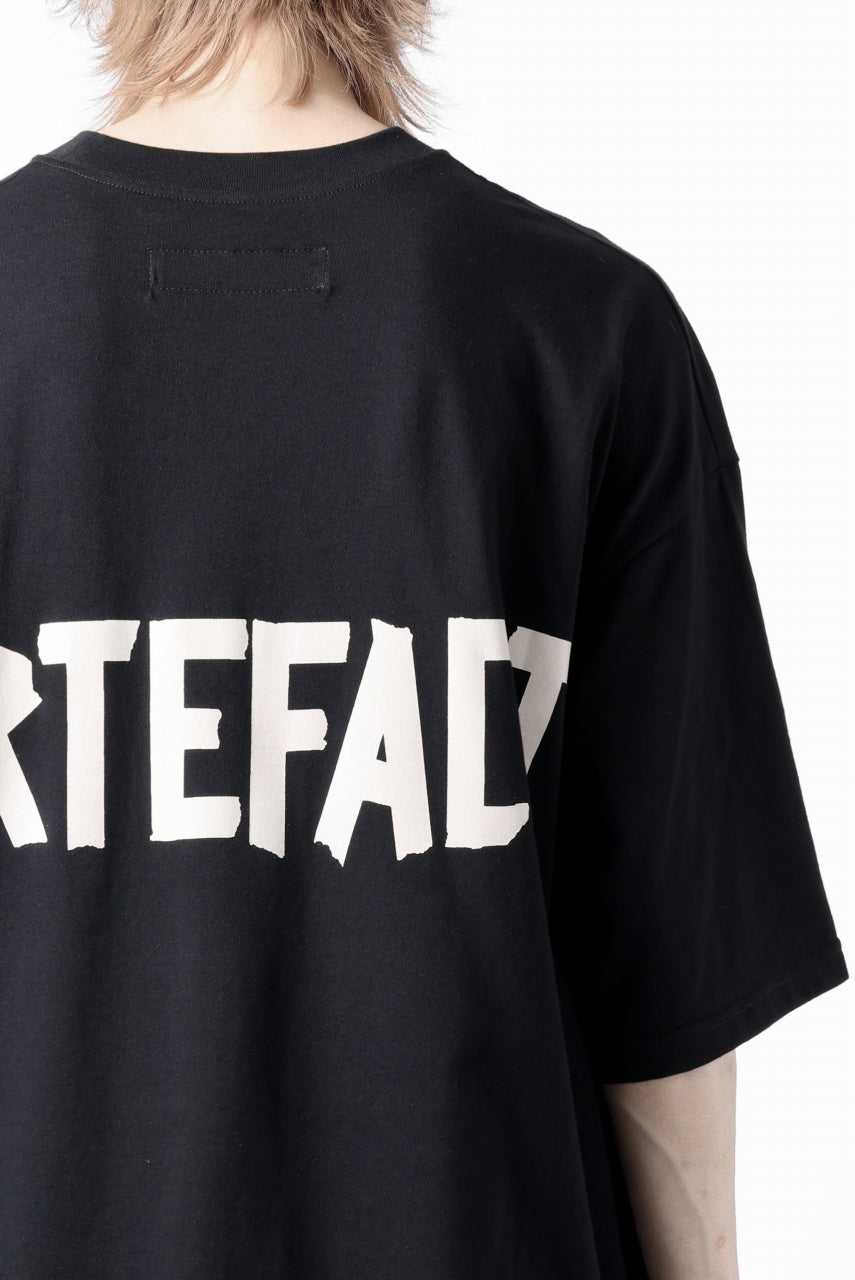 画像をギャラリービューアに読み込む, A.F ARTEFACT LOOSEY T-SHIRT / PRINT TYPE-A (BLACK)