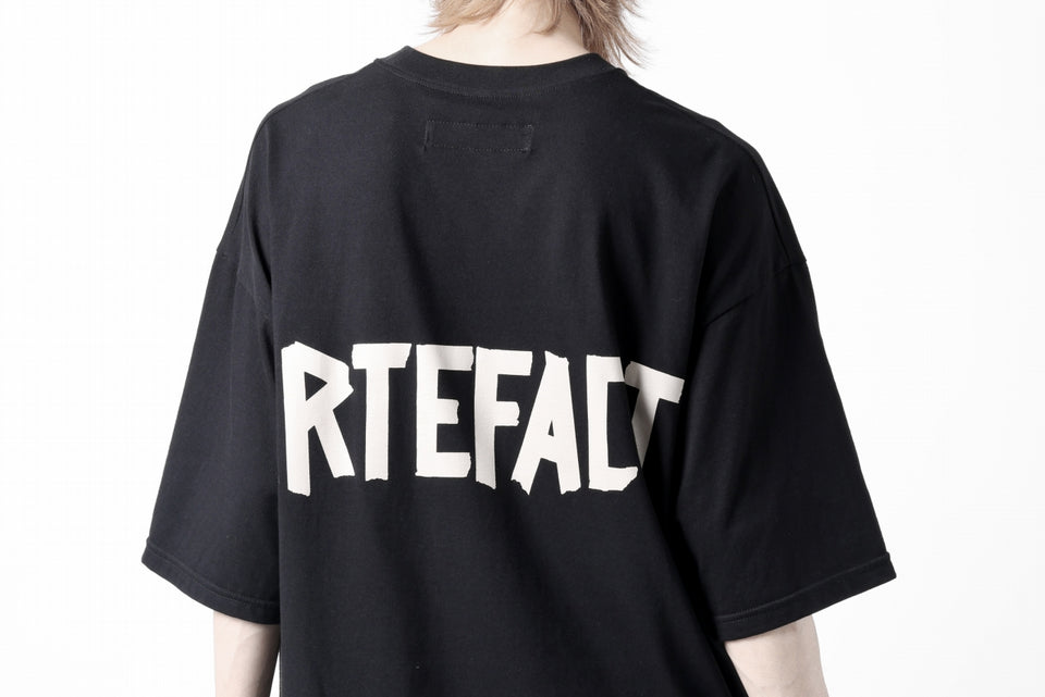 画像をギャラリービューアに読み込む, A.F ARTEFACT LOOSEY T-SHIRT / PRINT TYPE-A (BLACK)