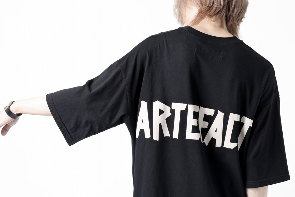 画像をギャラリービューアに読み込む, A.F ARTEFACT LOOSEY T-SHIRT / PRINT TYPE-A (BLACK)