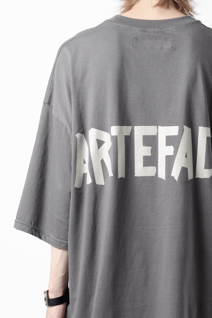 画像をギャラリービューアに読み込む, A.F ARTEFACT LOOSEY T-SHIRT / PRINT TYPE-A (GREY)