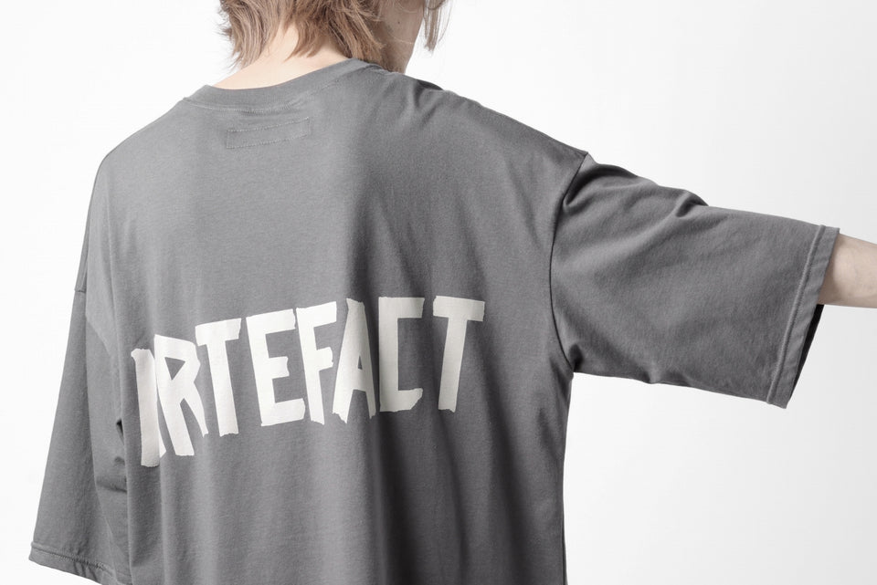 画像をギャラリービューアに読み込む, A.F ARTEFACT LOOSEY T-SHIRT / PRINT TYPE-A (GREY)