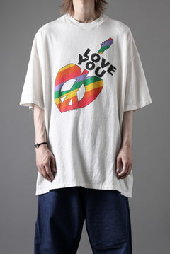 画像をギャラリービューアに読み込む, READYMADE S/S LOVE YOU T-SHIRT (WHITE)