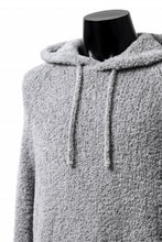 画像をギャラリービューアに読み込む, Ten c BOUCLE WOOL KNIT HOODIE (GRAY)