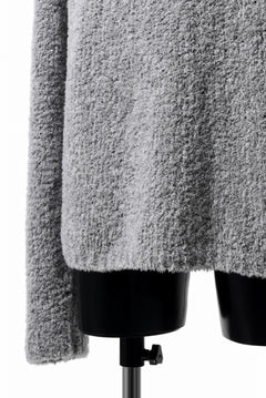 画像をギャラリービューアに読み込む, Ten c BOUCLE WOOL KNIT HOODIE (GRAY)