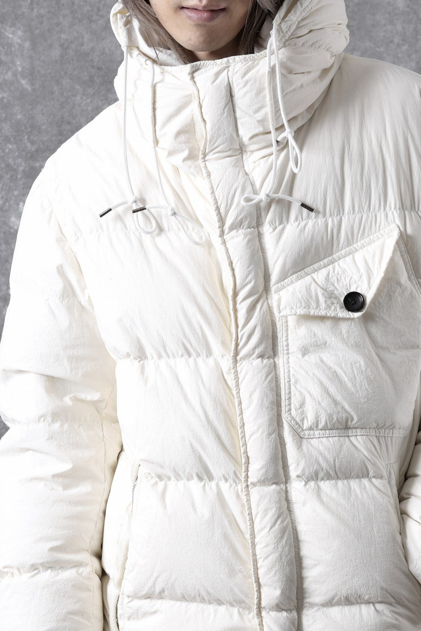 画像をギャラリービューアに読み込む, Ten c SURVIVAL DOWN JACKET / GARMENT DYED (WHITE)