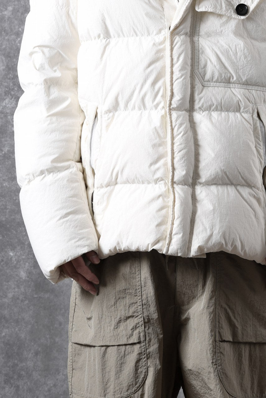 画像をギャラリービューアに読み込む, Ten c SURVIVAL DOWN JACKET / GARMENT DYED (WHITE)