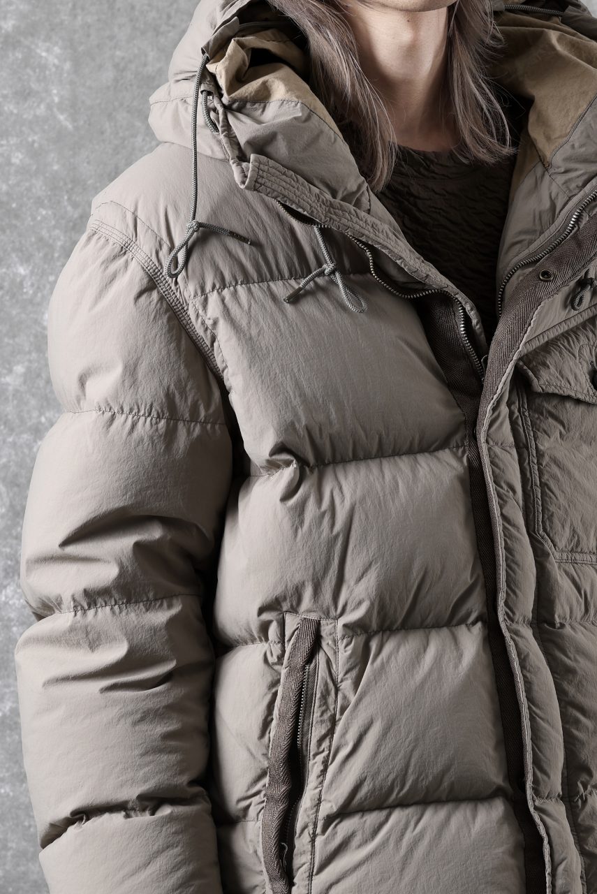 画像をギャラリービューアに読み込む, Ten c SURVIVAL DOWN JACKET / GARMENT DYED (ASH GRAY)