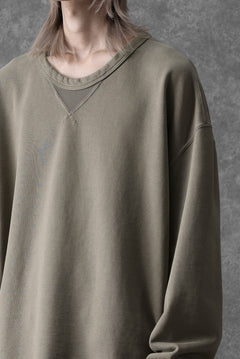 画像をギャラリービューアに読み込む, Ten c COTTON JERSEY SWEAT SHIRT / GARMENT DYED (ASH GRAY)
