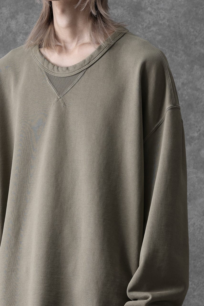画像をギャラリービューアに読み込む, Ten c COTTON JERSEY SWEAT SHIRT / GARMENT DYED (ASH GRAY)