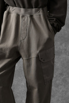 画像をギャラリービューアに読み込む, Ten c MULTI POCKET SNAP SWEAT PANTS / GARMENT DYED (ASH GRAY)